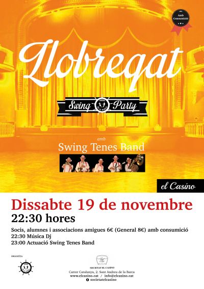 Llobregat Swing Party al Casino de Sant Andreu de la Barca (nov. 2016)