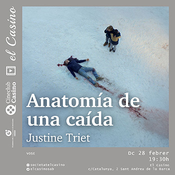 Cartell promocional del film Anatomía de una caída