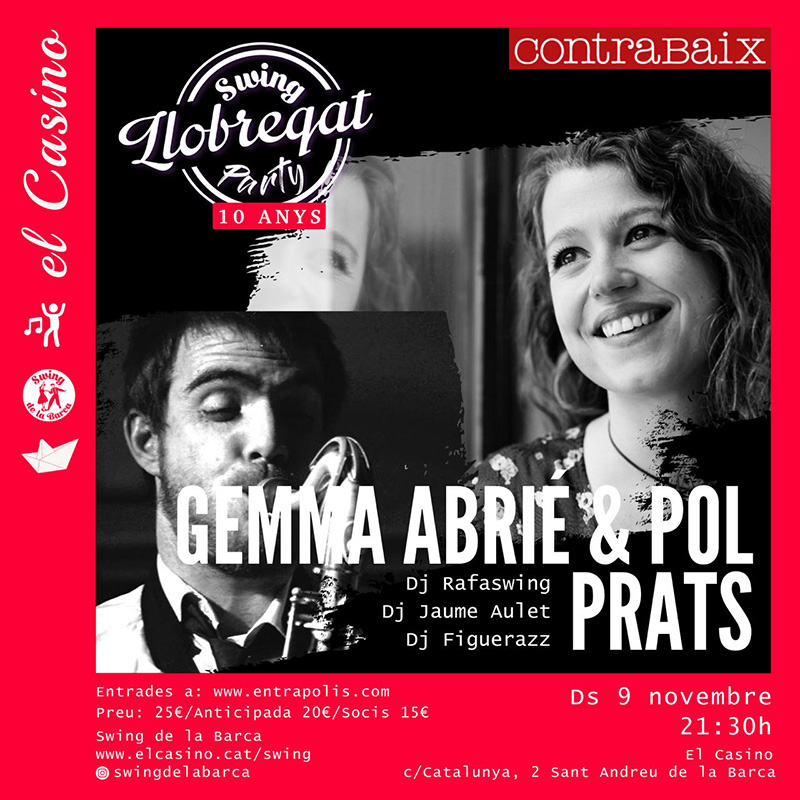 Cartell promocional de la festa 10è aniversari de Swing de la Barca