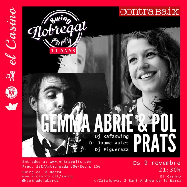 Cartell promocional de la festa 10è aniversari de Swing de la Barca