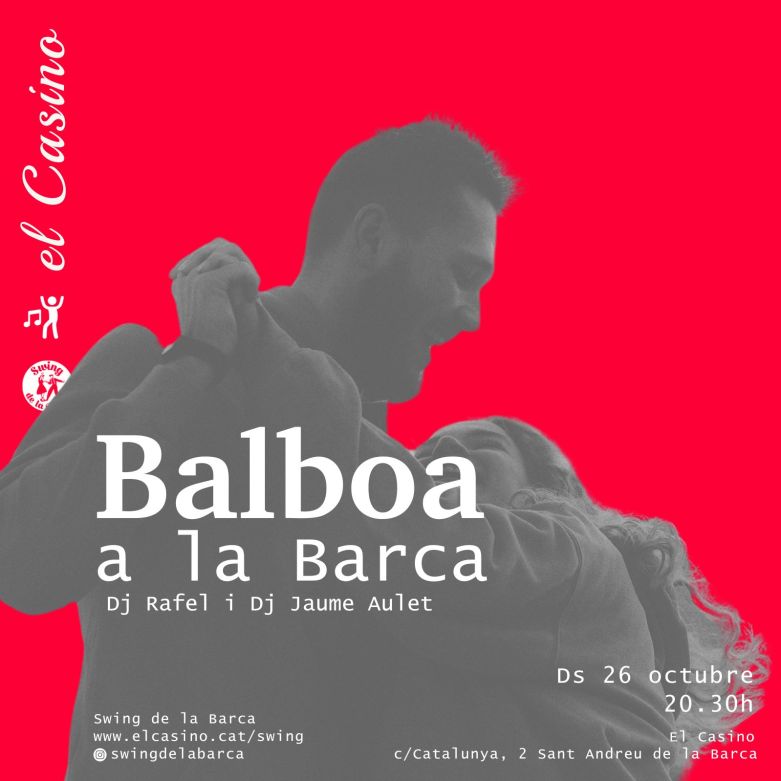 Cartell promocional de la jam de Balboa al Casino de St Andreu de la Barca (oct. 2024)