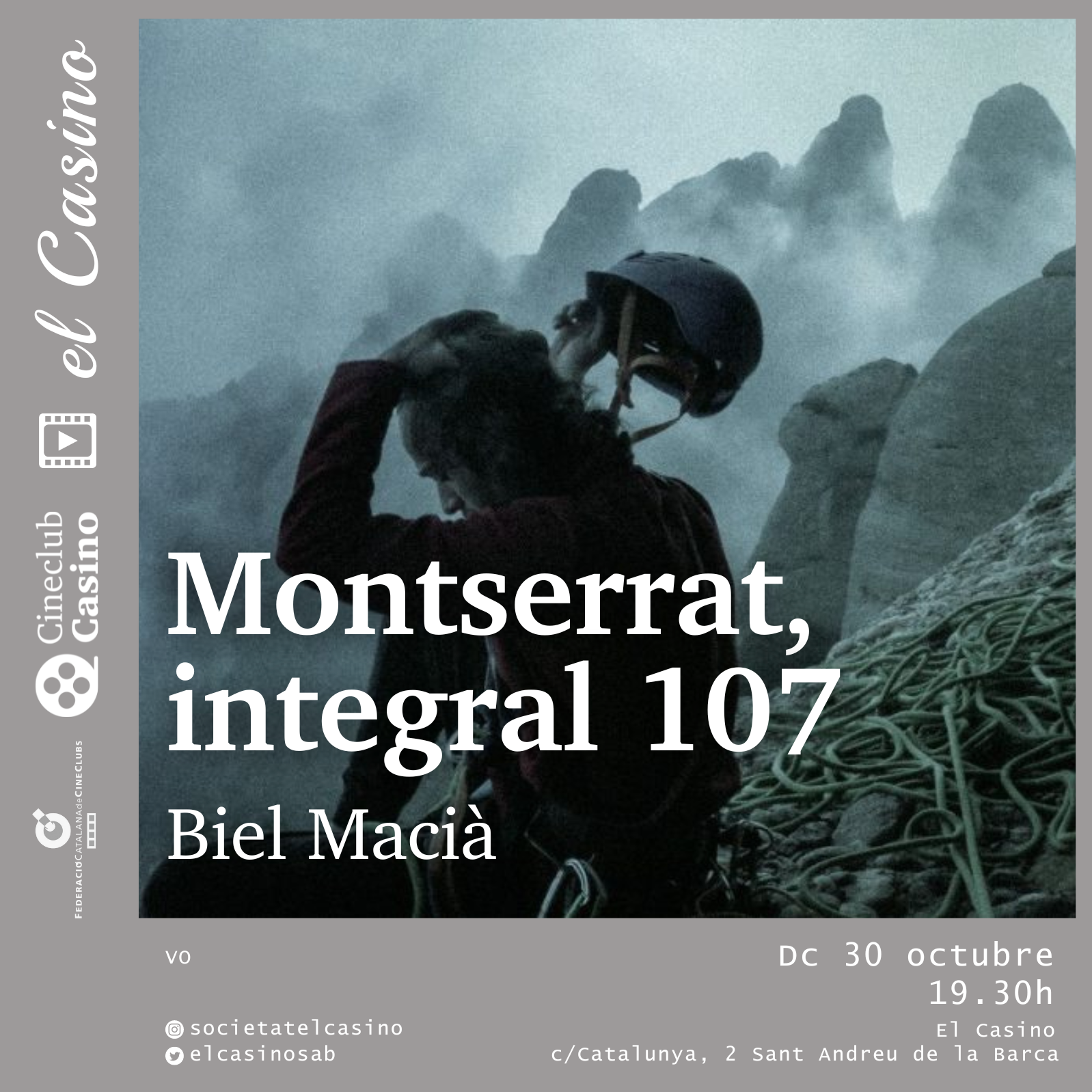 Cartell promocional de la pel·lícula 'Montserrat, Integral 107'
