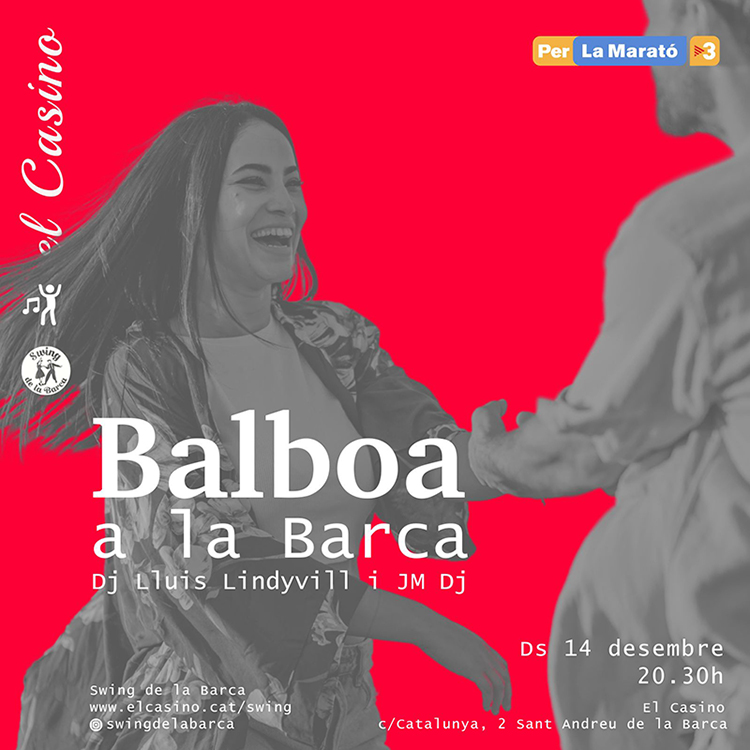 Cartell de la jam Balboa a la Barca de des. 2024