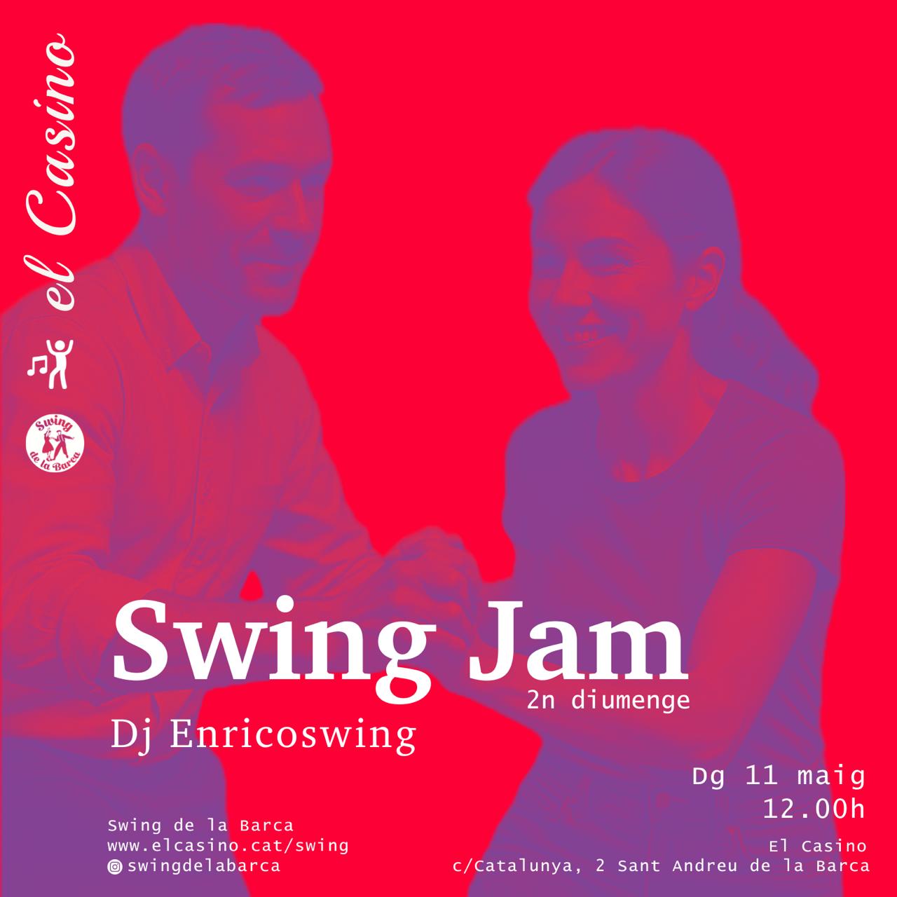 Cartell promocional de la jam de swing
