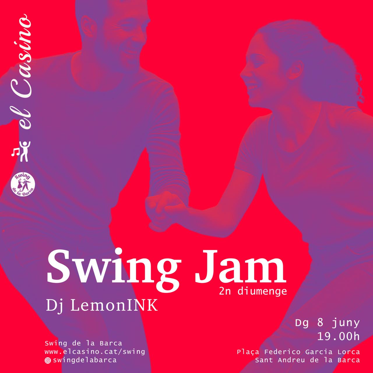 Cartell promocional de la Swing Jam de juny a Swing de la Barca