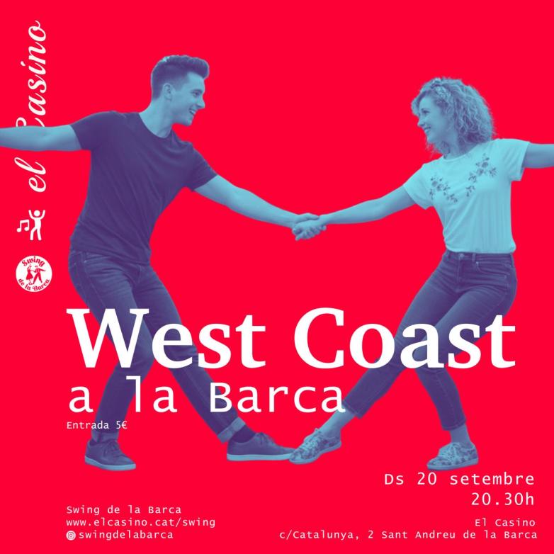 Cartell promocional de la West Coast a la Barca