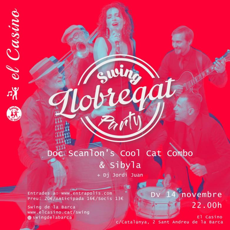 Cartell promocional de la Llobregat Swing Party a Swing de la Barca, 14 nov. 2025