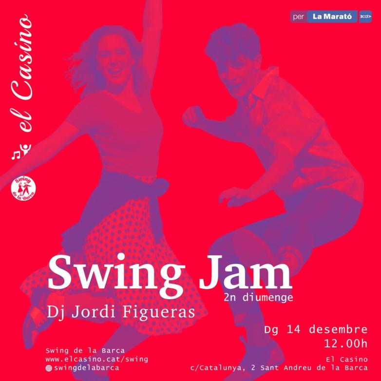 Cartell promocional de la Swing Jam per La Marató de TV3