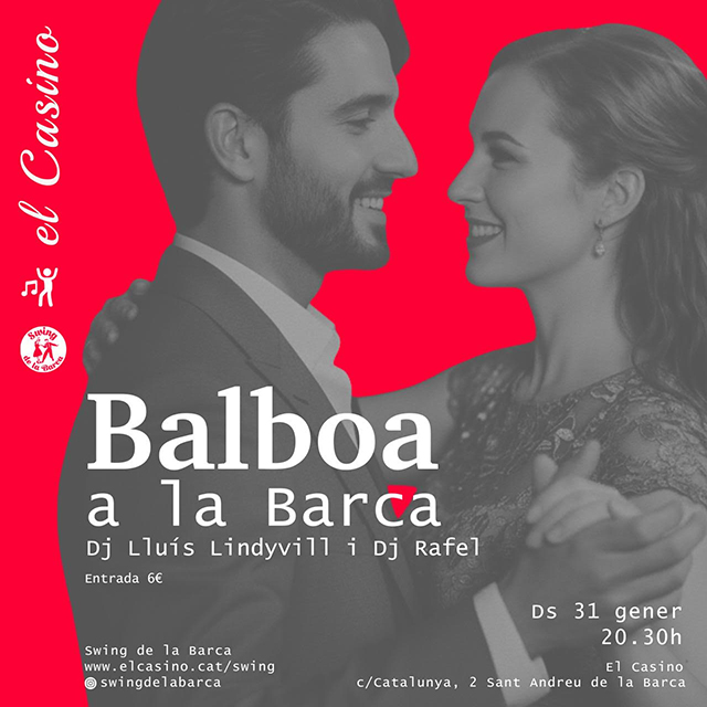 Cartell promocional de la jam de Balboa a la Barca de gener de 2026
