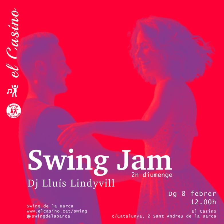 Cartell promocional de la Swing Jam de 8 de febrer de 2026