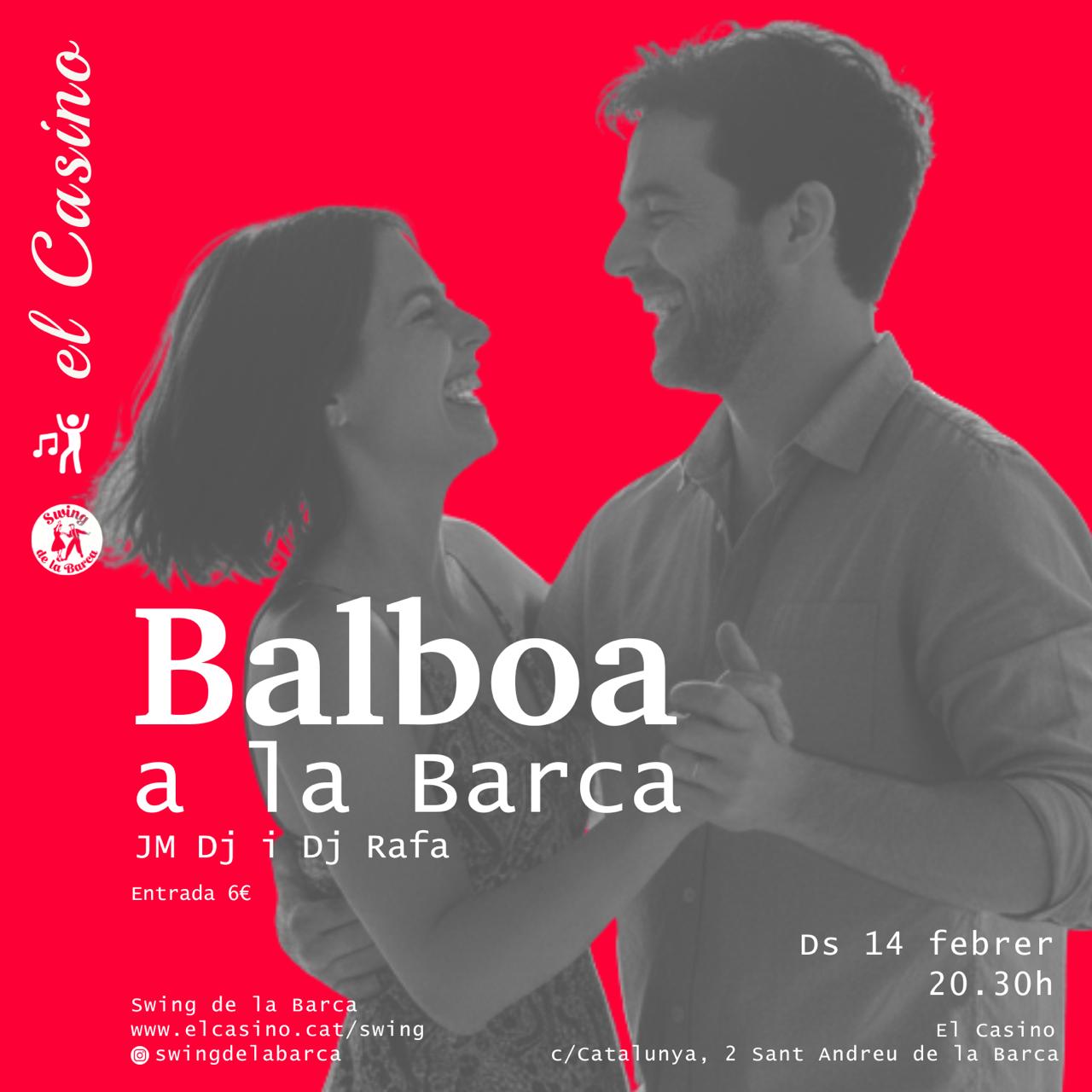 Cartell promocional de la jam de Balboa a la Barca, febrer de 2026