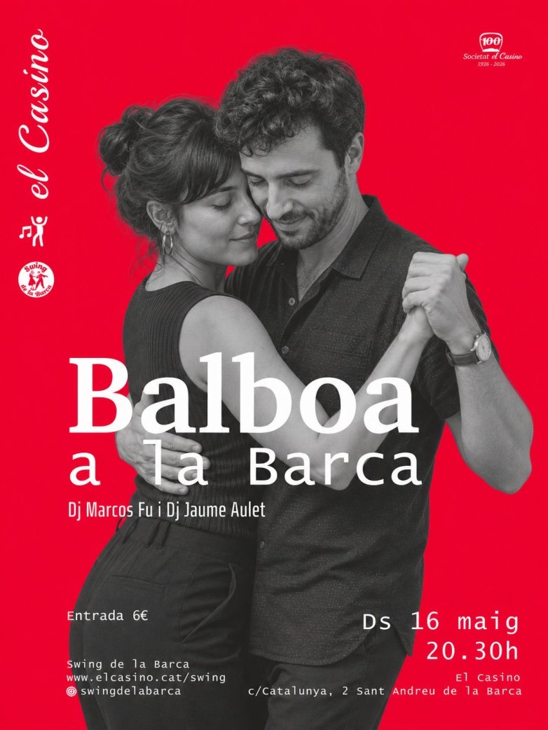 Cartell promocional de la jam de Balboa a la Barca de maig de 2026