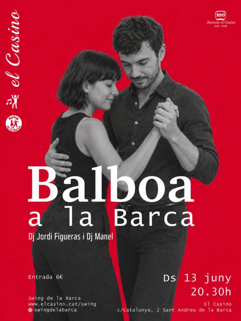 Cartell promocional de la jam de Balboa a la Barca de juny de 2026