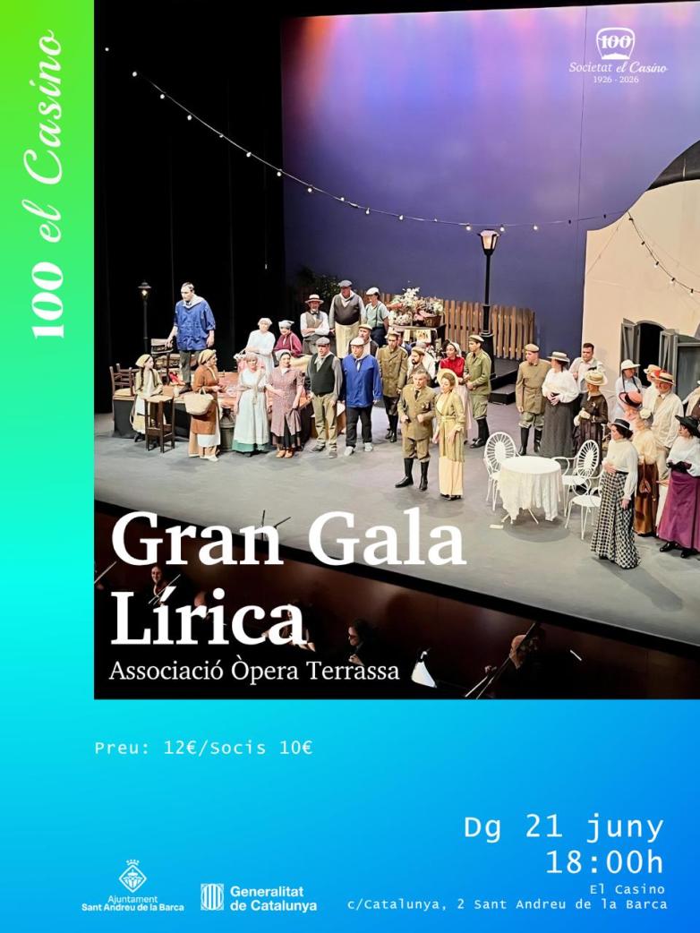 Cartell promocional de la Gran Gala Lírica