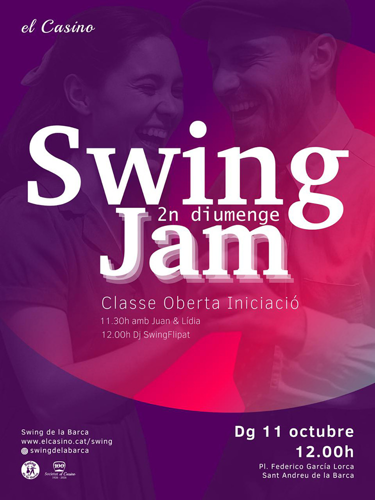 Cartell promocional de la Swing Jam d'octubre de 2026