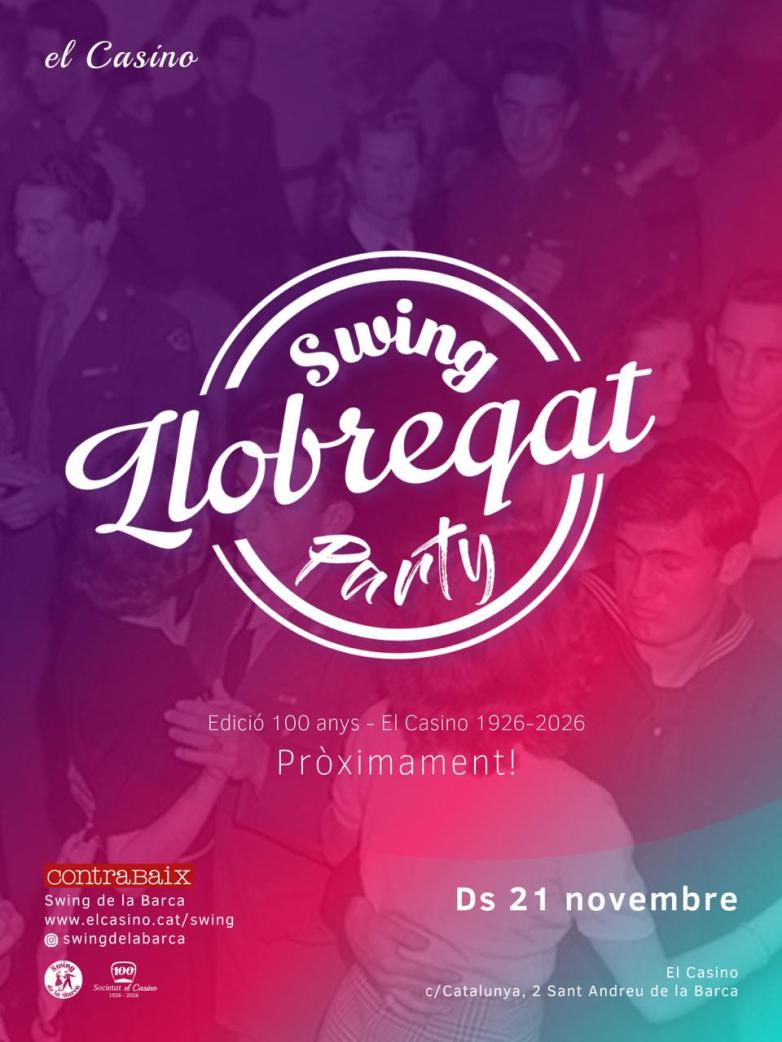 Cartell d'avançament de la Llobregat Swing Party del 21 de novembre de 2026