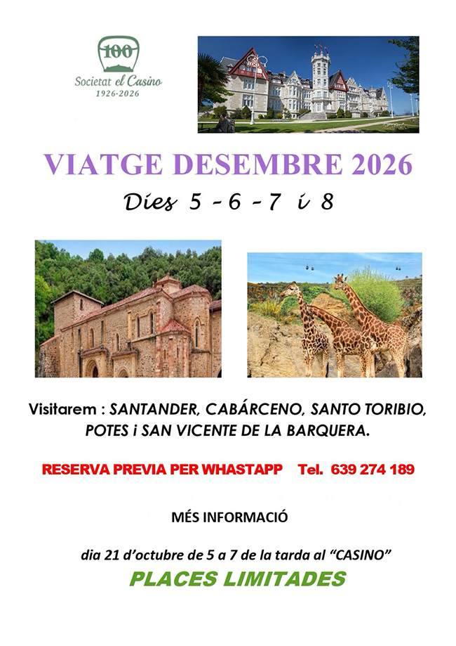Sortida cultural pel pont de la Puríssima  2026 a Cantabria